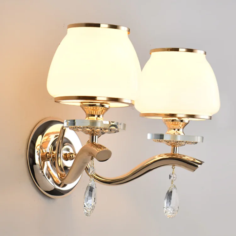 European Bedside Lamp Wall Lamp Gold Bedroom Room Crystal Living Room Television Background Wall Lamp Restaurant Aisle Lights
European Bedside Lamp Wall Lamp Gold Bedroom Room Crystal Living Room Television Background Wall Lamp Restaurant Aisle Lights