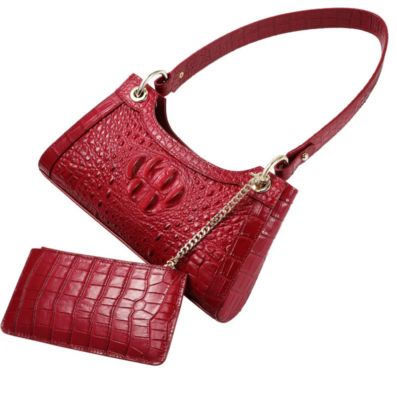 Women's Messenger Bag Fashion Trend Large Capacity High Grade Armpit Shoulder Real Crocodile Leather Crossbody Women For Bags
Women's Messenger Bag Fashion Trend Large Capacity High Grade Armpit Shoulder Real Crocodile Leather Crossbody Women For Bags