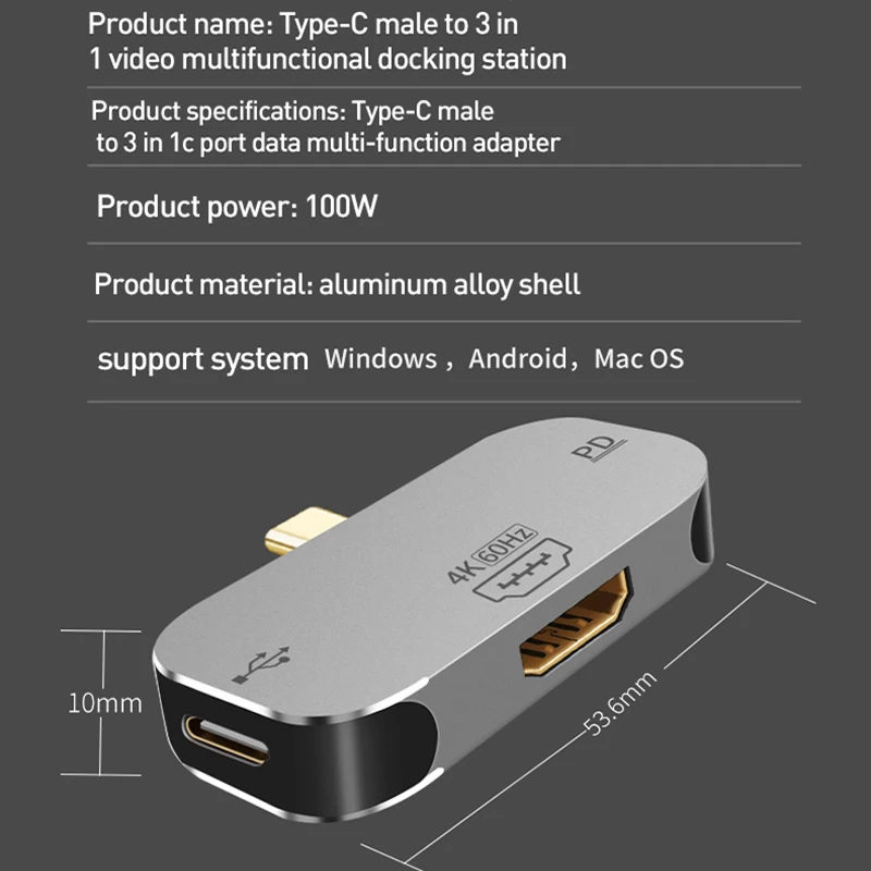 USB C Hub Type C To 4K 60Hz HDMI-compatible Mini DP PD 100W Fast Charger Converter For MacBook Pro Samsung USB Type C Hub
USB C Hub Type C To 4K 60Hz HDMI-compatible Mini DP PD 100W Fast Charger Converter For MacBook Pro Samsung USB Type C Hub
