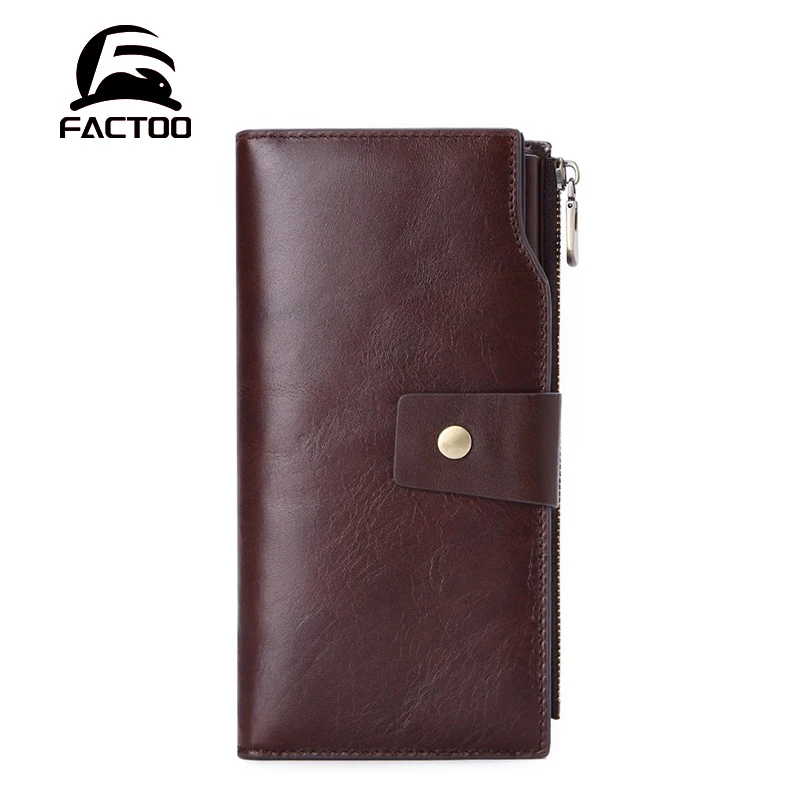FACTOO New Men's Long Leather Zipper Wallet Clutch Bag Multi-Card Fashion Casual Business Coin Purse Buckle Wallet Hasp Purse
FACTOO New Men's Long Leather Zipper Wallet Clutch Bag Multi-Card Fashion Casual Business Coin Purse Buckle Wallet Hasp Purse