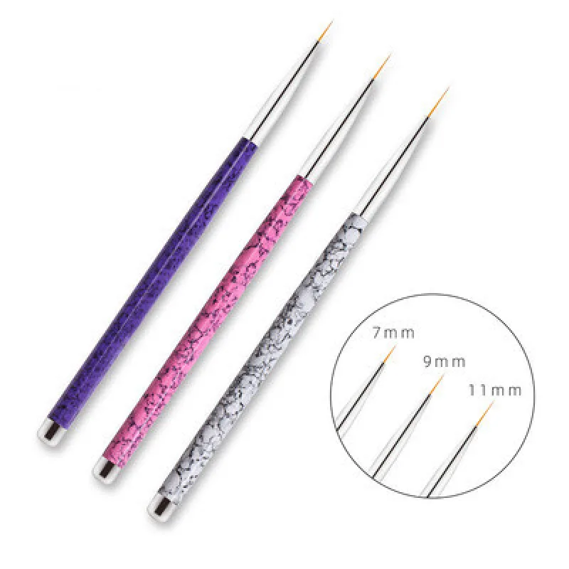 3 Pcs/SetsMarbled Nail Art Drawing Pen Metallic Rod Nail Art Drawing Pen UV Gel Liner Polish Brush Set Nail Art Tools
3 Pcs/SetsMarbled Nail Art Drawing Pen Metallic Rod Nail Art Drawing Pen UV Gel Liner Polish Brush Set Nail Art Tools