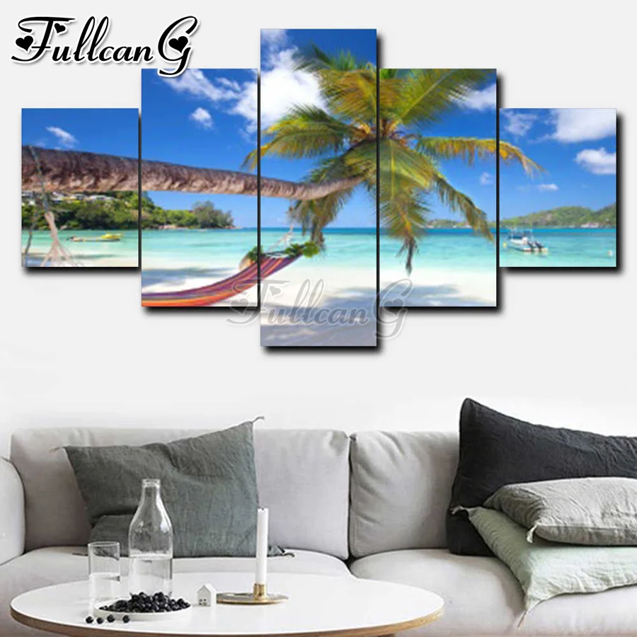 FULLCANG Beach coconut tree 5 piece diy diamond painting full square round drill mosaic embroidery sale home decoration FC3421
FULLCANG Beach coconut tree 5 piece diy diamond painting full square round drill mosaic embroidery sale home decoration FC3421