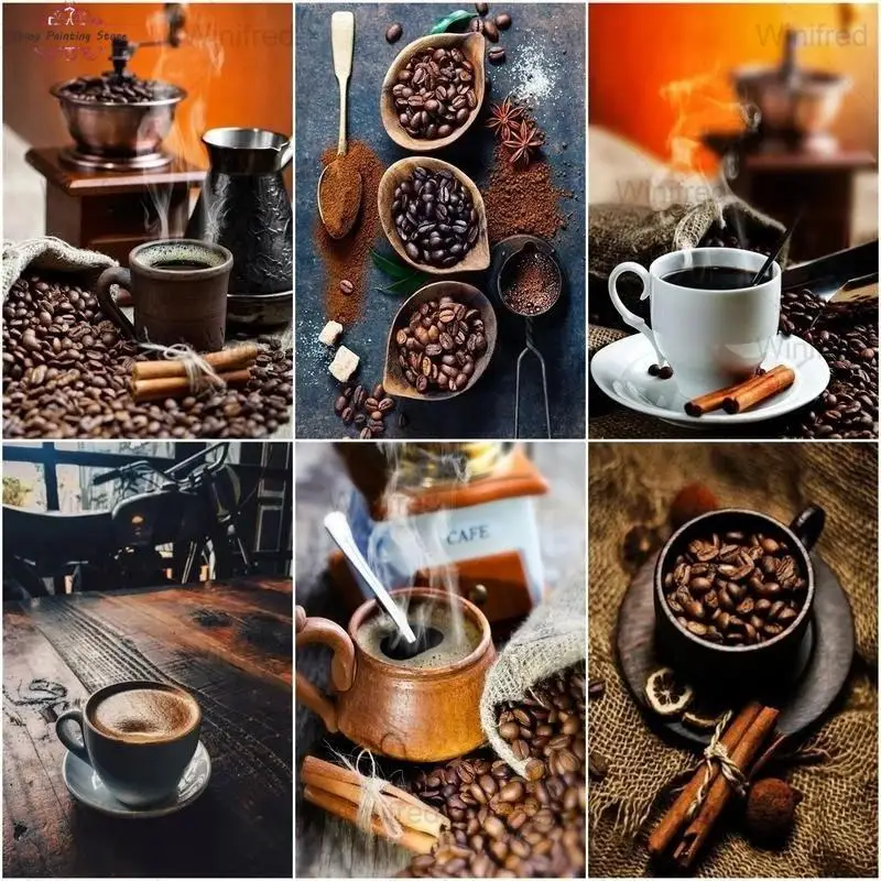 5D Diamond Painting Coffee Landscape DIY Diamond Embroidery Coffee Beans Coffee Cup Picture Of Rhinestone Restaurant Cafe Decor
5D Diamond Painting Coffee Landscape DIY Diamond Embroidery Coffee Beans Coffee Cup Picture Of Rhinestone Restaurant Cafe Decor