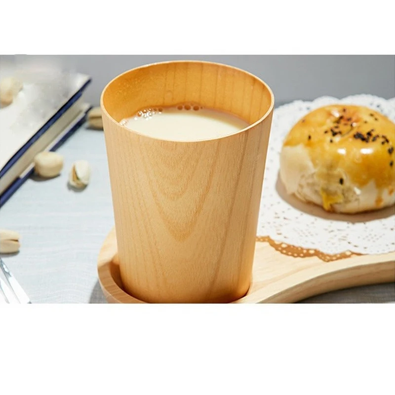Simple Wooden Cup with Flat Bottom and Wide Mouth Bubble Tea Cup Cereal Cup Coffee Tumbler Cup
Simple Wooden Cup with Flat Bottom and Wide Mouth Bubble Tea Cup Cereal Cup Coffee Tumbler Cup