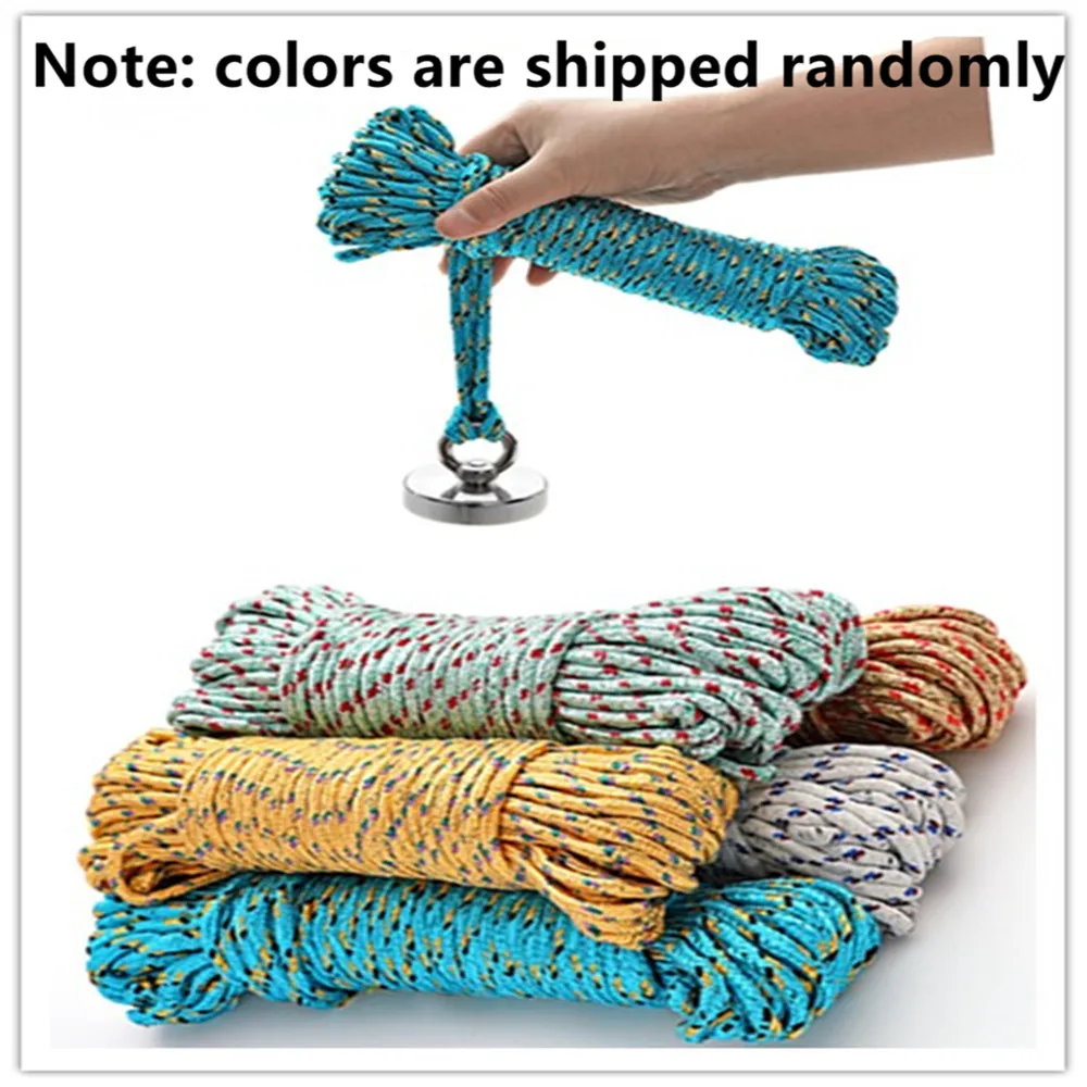 Fishing magnetic rope 20 / 10m, nylon rope braided rope, special rope for fishing magnet, safe and durable, random color
Fishing magnetic rope 20 / 10m, nylon rope braided rope, special rope for fishing magnet, safe and durable, random color