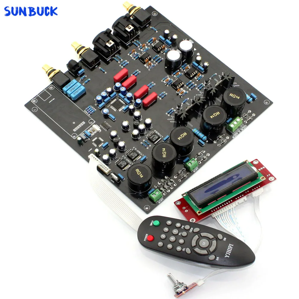 AK4497EQ DAC Роскошная Плата декодера поддерживает оптоволоконный коаксиальный