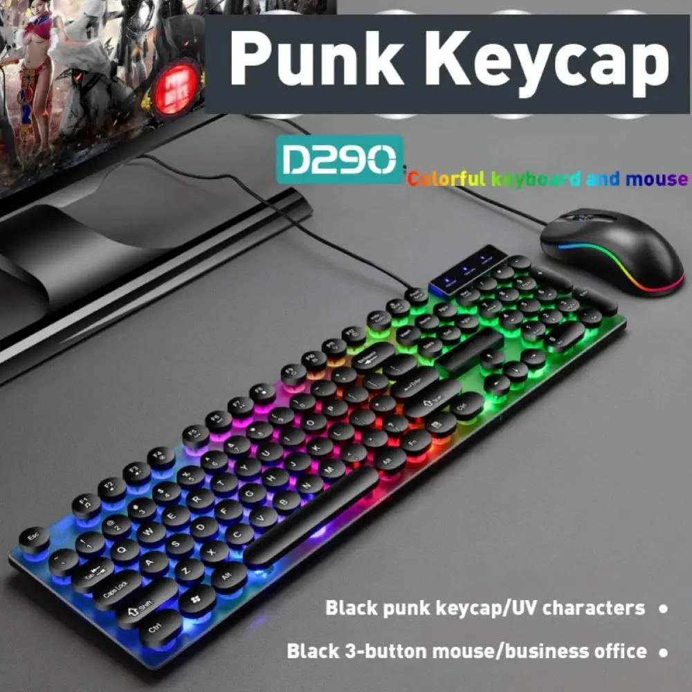 RGB LED сценическое освещение мышь и клавиатура комбинированная USB проводной светодиодный подсветка magic эргономичный светящиеся панк gaming keyboard...
RGB LED сценическое освещение мышь и клавиатура комбинированная USB проводной светодиодный подсветка magic эргономичный светящиеся панк gaming keyboard...