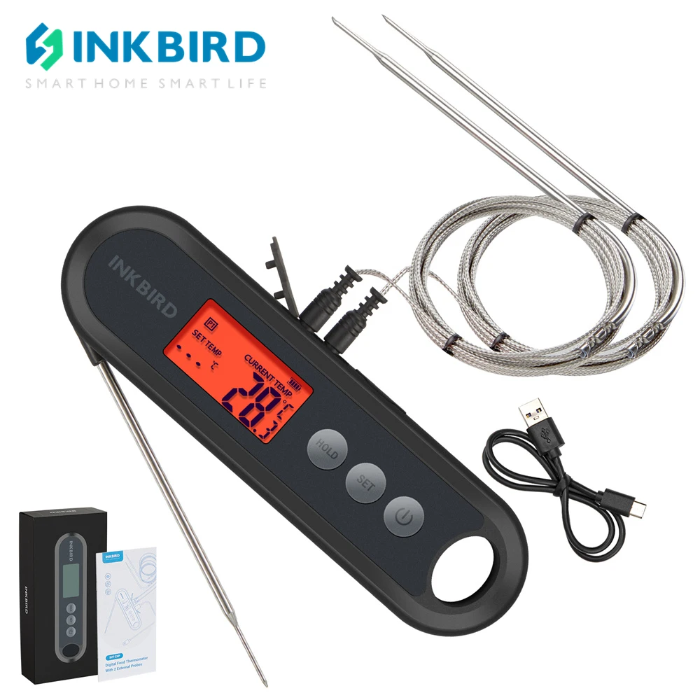 Цифровой пищевой термометр INKBIRD, термометр с ЖК-дисплеем и мгновенным считыванием мяса, с поддержкой внешних щупов, с большой подсветкой, дл...
Цифровой пищевой термометр INKBIRD, термометр с ЖК-дисплеем и мгновенным считыванием мяса, с поддержкой внешних щупов, с большой подсветкой, дл...