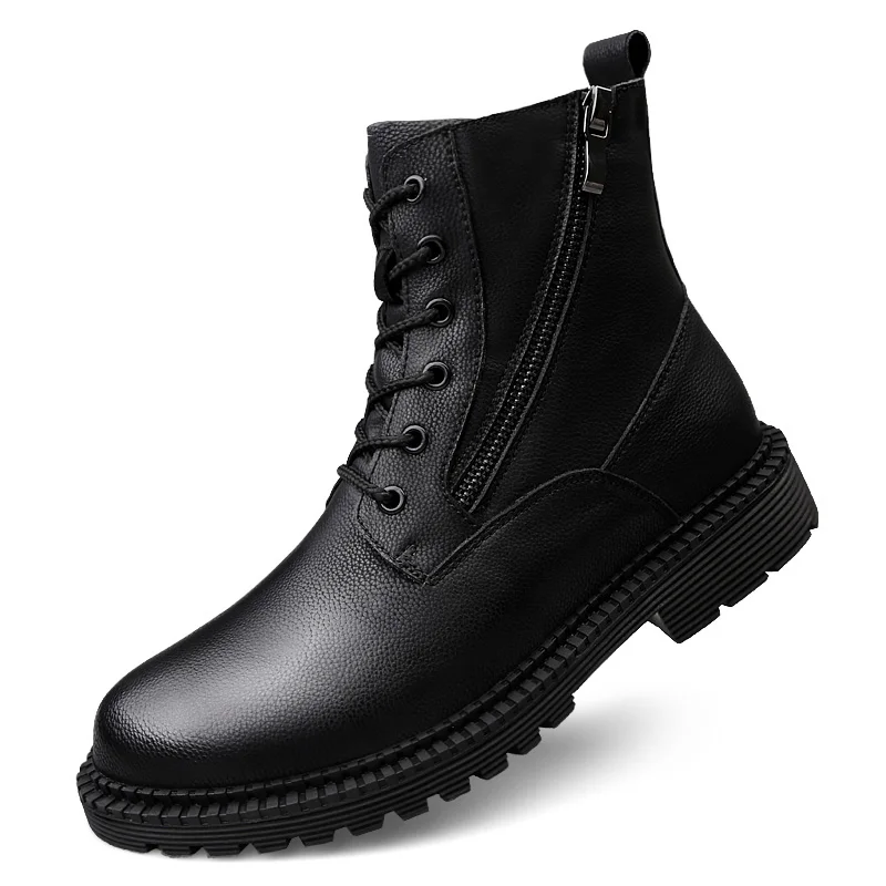 new arrival men's luxury fashion ankle boots black platform genuine leather shoes autumn winter boot outdoors botas zapatos male 
new arrival men's luxury fashion ankle boots black platform genuine leather shoes autumn winter boot outdoors botas zapatos male