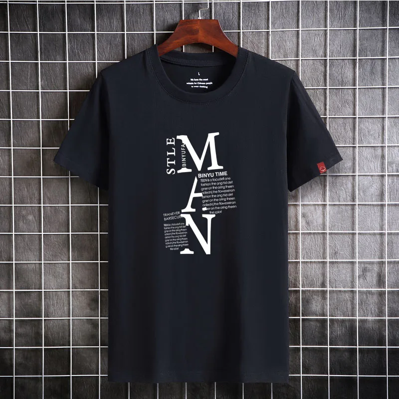 Men`s T-shirt New Arrival Short Sleeve Cotton T-shirt High Quality Letter Pattern Simple Style Plus Size 
Men`s T-shirt New Arrival Short Sleeve Cotton T-shirt High Quality Letter Pattern Simple Style Plus Size
