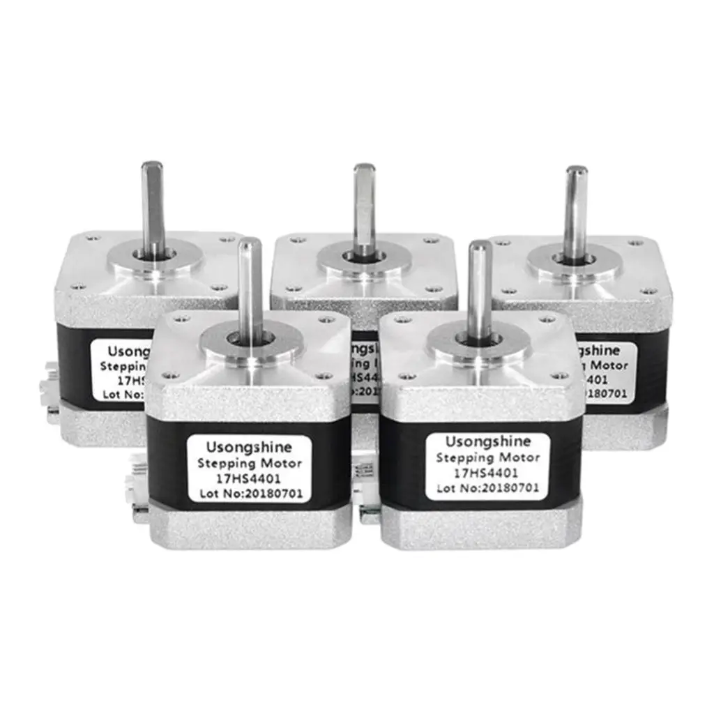 5Pcs Nema 17 Stepper Motor 1.5A 17HS4401 4-lead for 3D Printer CNC Engraver
5Pcs Nema 17 Stepper Motor 1.5A 17HS4401 4-lead for 3D Printer CNC Engraver