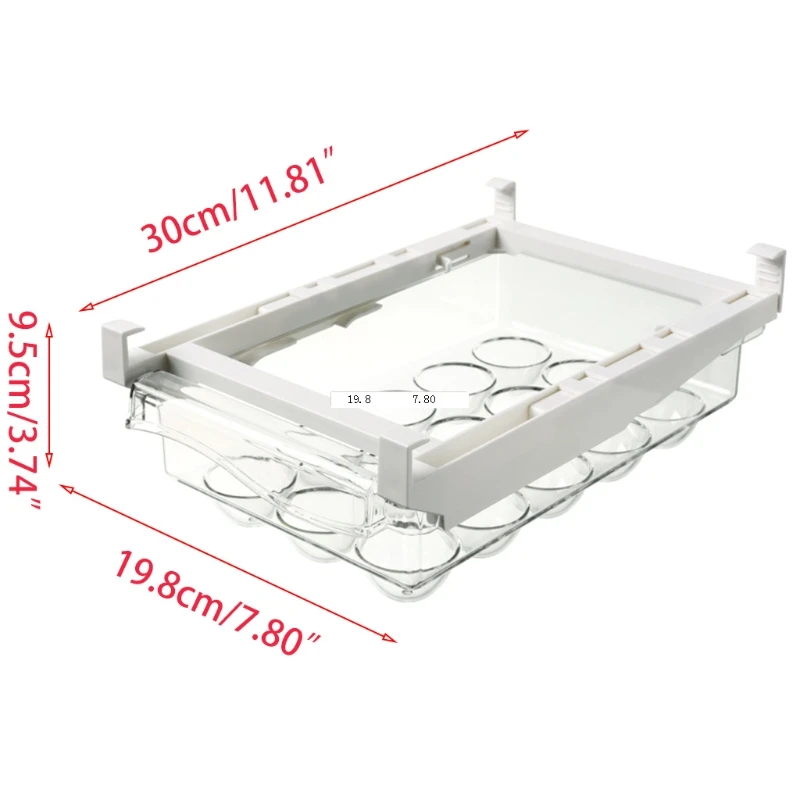 Eggs Refrigerator Organizer Bins With Handle Pull Out Fridge Drawer Organizer Freely Pullable Refrigerator Storage Box 
Eggs Refrigerator Organizer Bins With Handle Pull Out Fridge Drawer Organizer Freely Pullable Refrigerator Storage Box