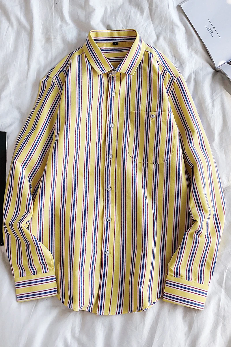 New Arrival Fashion Large Spring Autumn Long Sleeve Shirt Men Handsome Stripe Casual Shirts Plus Size M L XL 2XL 3XL 4XL 5XL
New Arrival Fashion Large Spring Autumn Long Sleeve Shirt Men Handsome Stripe Casual Shirts Plus Size M L XL 2XL 3XL 4XL 5XL