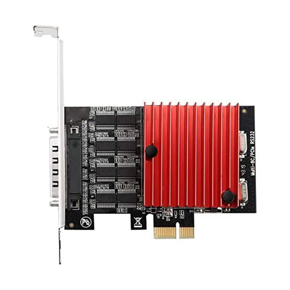 PCIE to 8 Ports RS232 Serial Riser Card PCIE Extension Cards Converter Adapter Card with DB9 Break Cable
PCIE to 8 Ports RS232 Serial Riser Card PCIE Extension Cards Converter Adapter Card with DB9 Break Cable