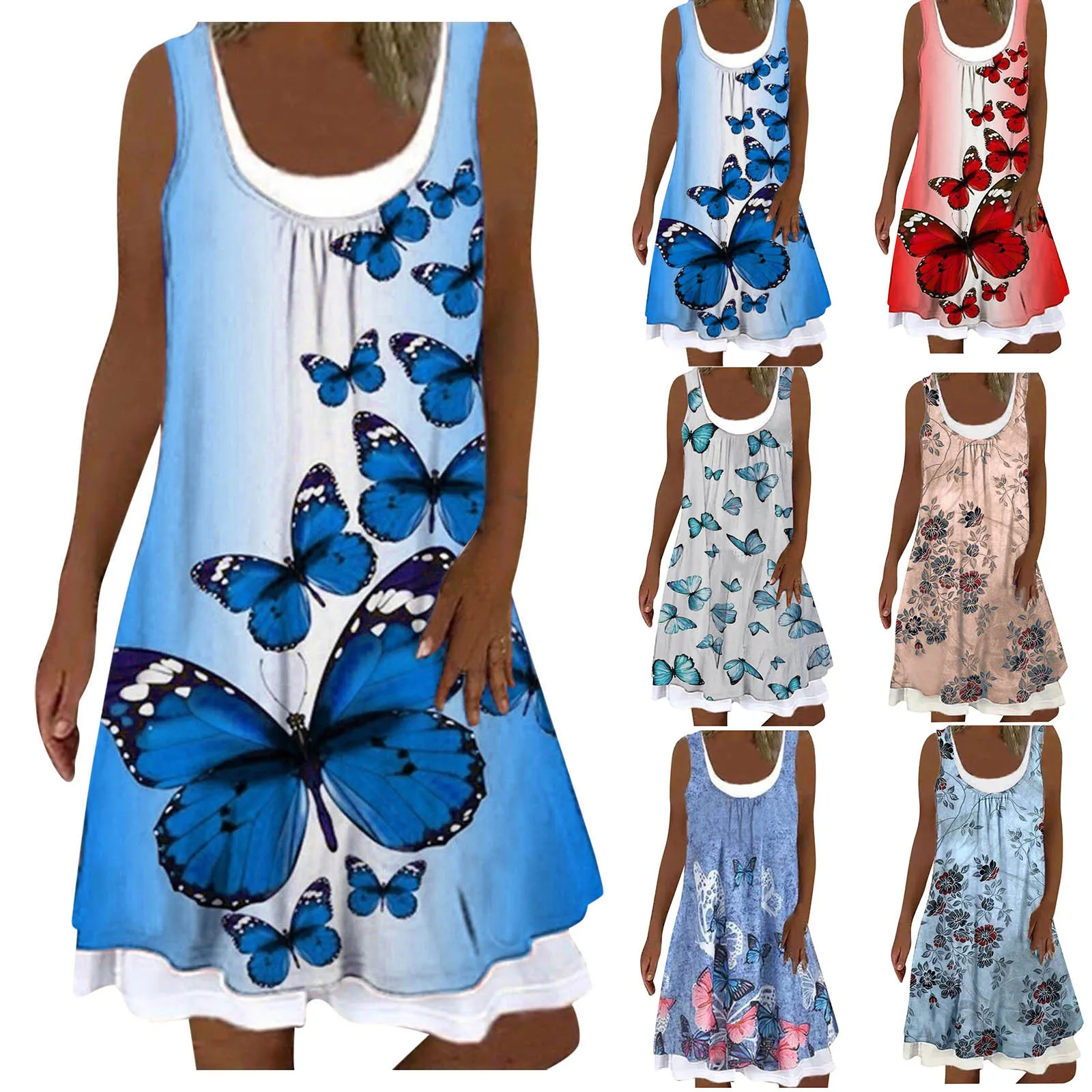 Women's Butterfly Print Dress Fashion Casual Sleeveless Strap Open Back Sexy Print Dress Fashion Summer Maxi Vestidos 2021 R5
Women's Butterfly Print Dress Fashion Casual Sleeveless Strap Open Back Sexy Print Dress Fashion Summer Maxi Vestidos 2021 R5
