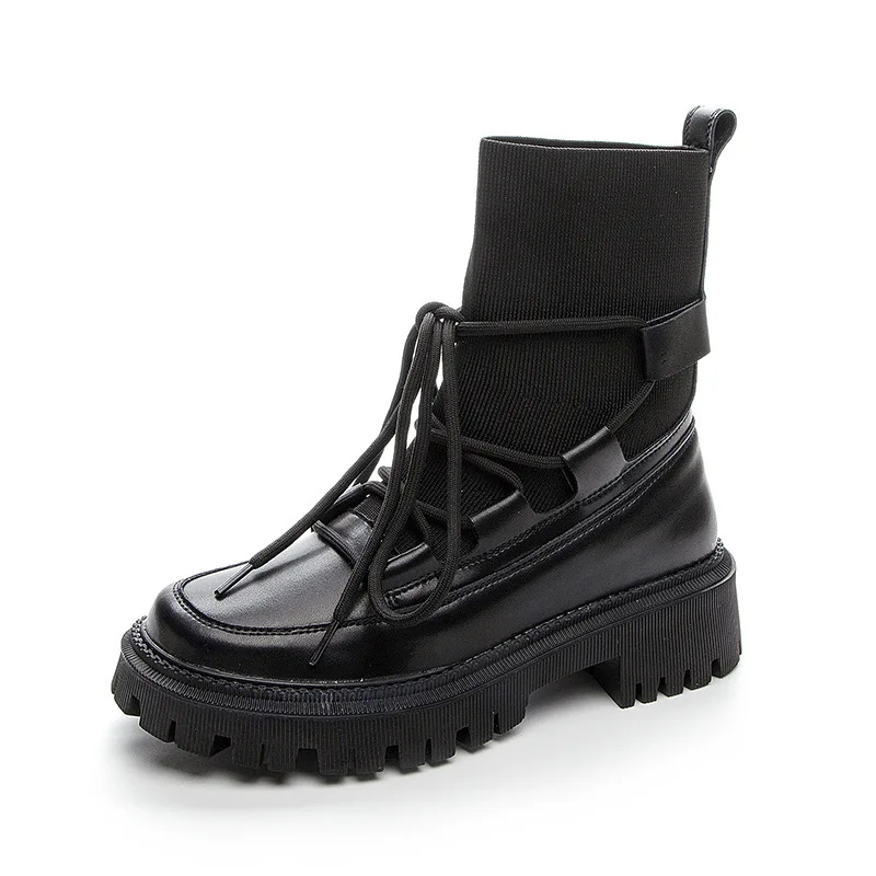 Black Platform Women Stretch Boots Genuine Leather New Fashion Female 2021 Winter Autumn Ankle Boots Booties Ladies 2.5
Black Platform Women Stretch Boots Genuine Leather New Fashion Female 2021 Winter Autumn Ankle Boots Booties Ladies 2.5