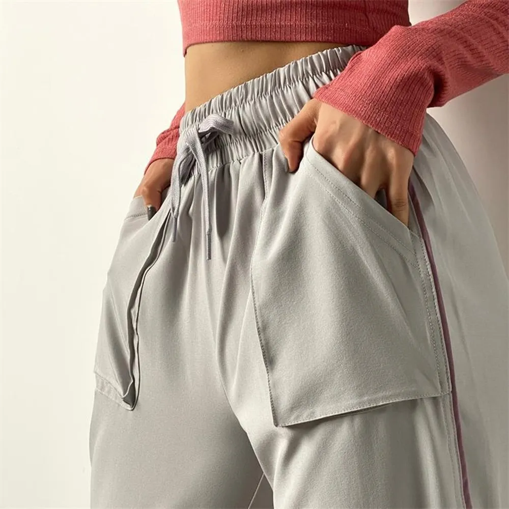 2021 Women Gym Loose Fitness Pants Tie Feet Dance Yoga Trousers Pocket Workout Running Sports Harem Pants Quick Dry Sports Wear
2021 Women Gym Loose Fitness Pants Tie Feet Dance Yoga Trousers Pocket Workout Running Sports Harem Pants Quick Dry Sports Wear