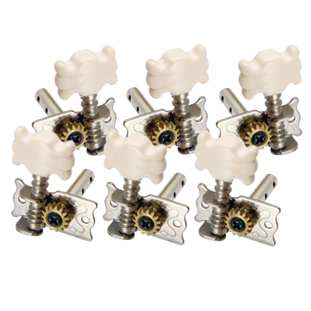 Set of 6 Classical Guitar Tuning Pegs Machine Heads Tuners with Cream Button 3R3L
Set of 6 Classical Guitar Tuning Pegs Machine Heads Tuners with Cream Button 3R3L