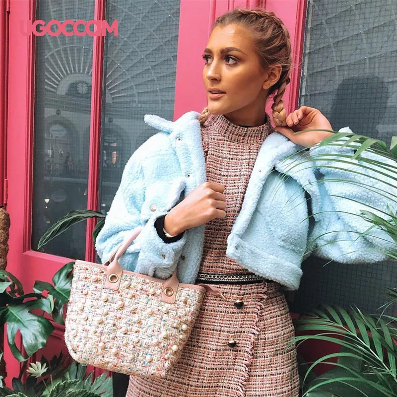 UGOCCAM Woman Jacket Streetwear Fashion Lamb Clothes Turn-down Collar Single Breasted Short Coat Pockets Femme Veste Winter
UGOCCAM Woman Jacket Streetwear Fashion Lamb Clothes Turn-down Collar Single Breasted Short Coat Pockets Femme Veste Winter