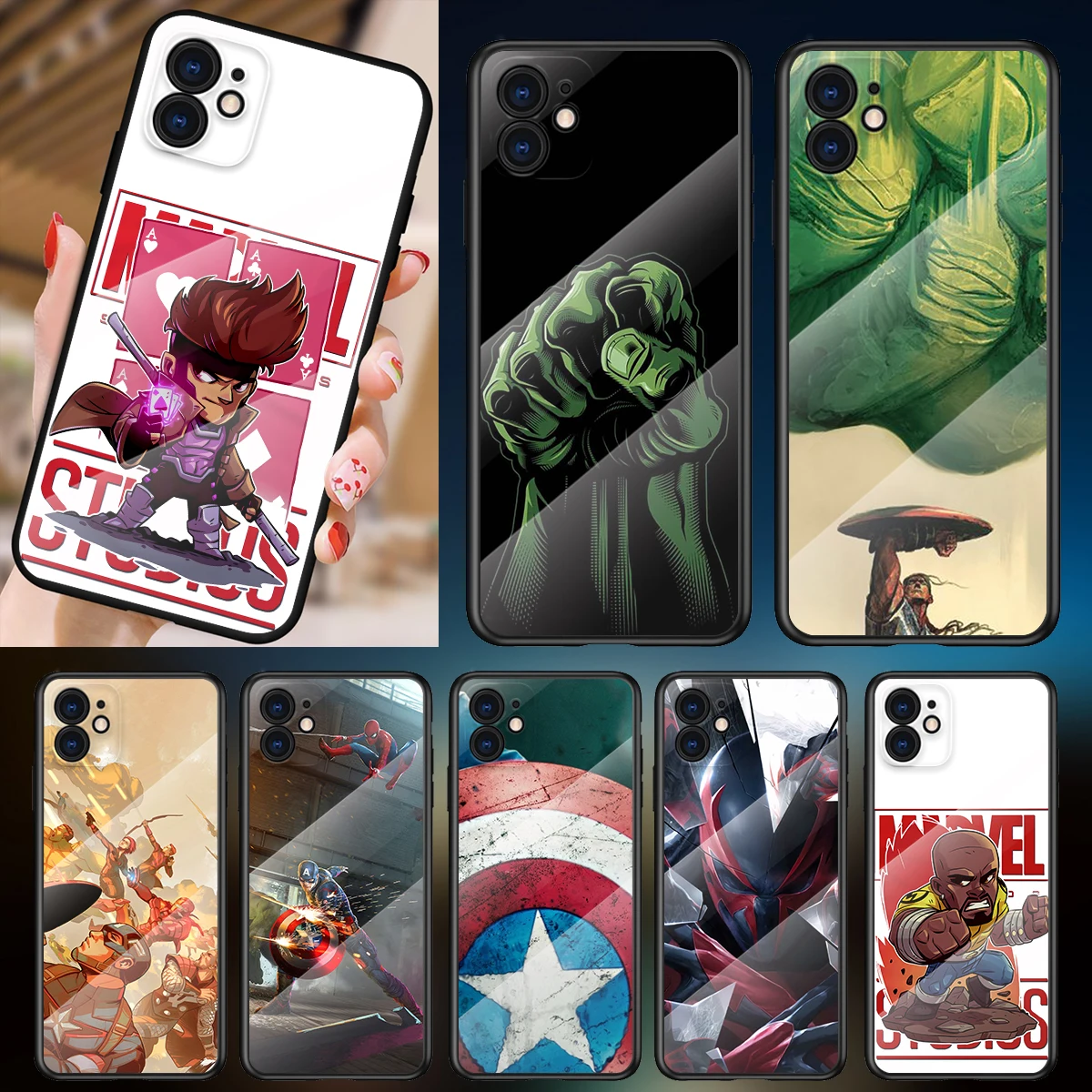 Tempered Glass Cover Marvel Art For Apple iPhone 12 11 8 7 6 6S XS XR SE X 2020 Pro Max Mini Plus Phone Case
Tempered Glass Cover Marvel Art For Apple iPhone 12 11 8 7 6 6S XS XR SE X 2020 Pro Max Mini Plus Phone Case
