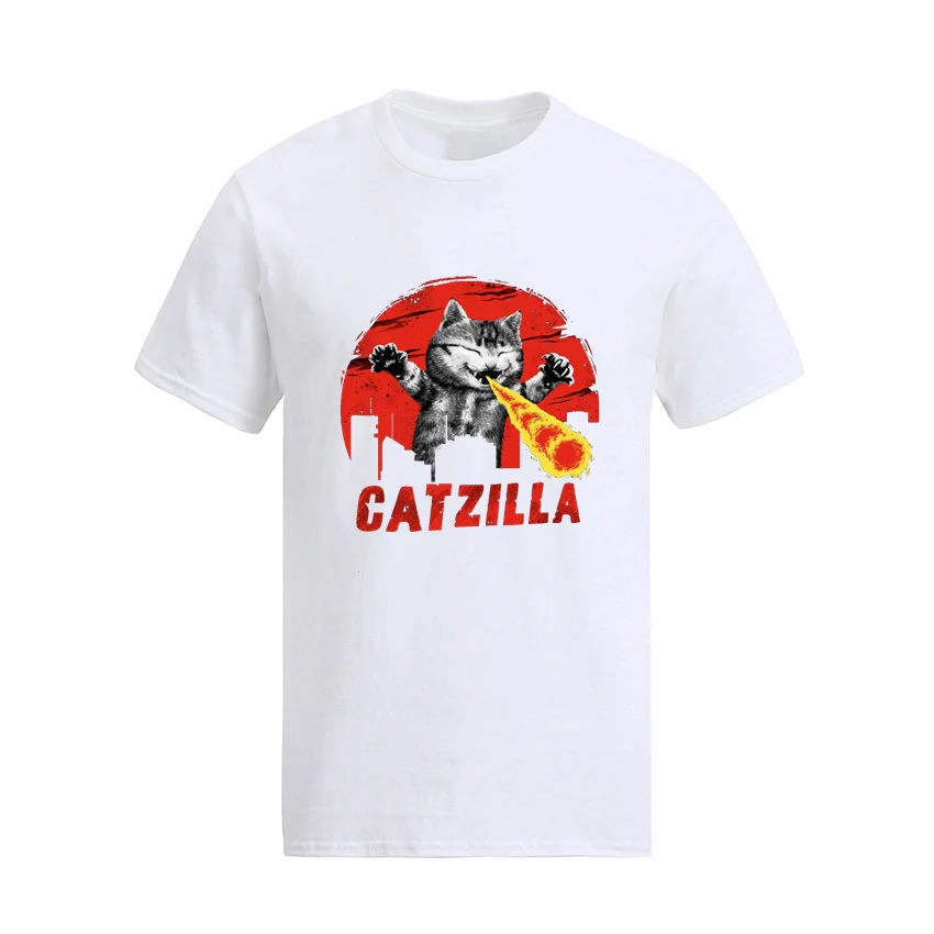 Humor Catzilla Cat Kitty Monsters T-Shirt Men Crewneck Pure Cotton T Shirt Short Sleeve Tees Gift Idea Plus Size 6XL Clothing
Humor Catzilla Cat Kitty Monsters T-Shirt Men Crewneck Pure Cotton T Shirt Short Sleeve Tees Gift Idea Plus Size 6XL Clothing