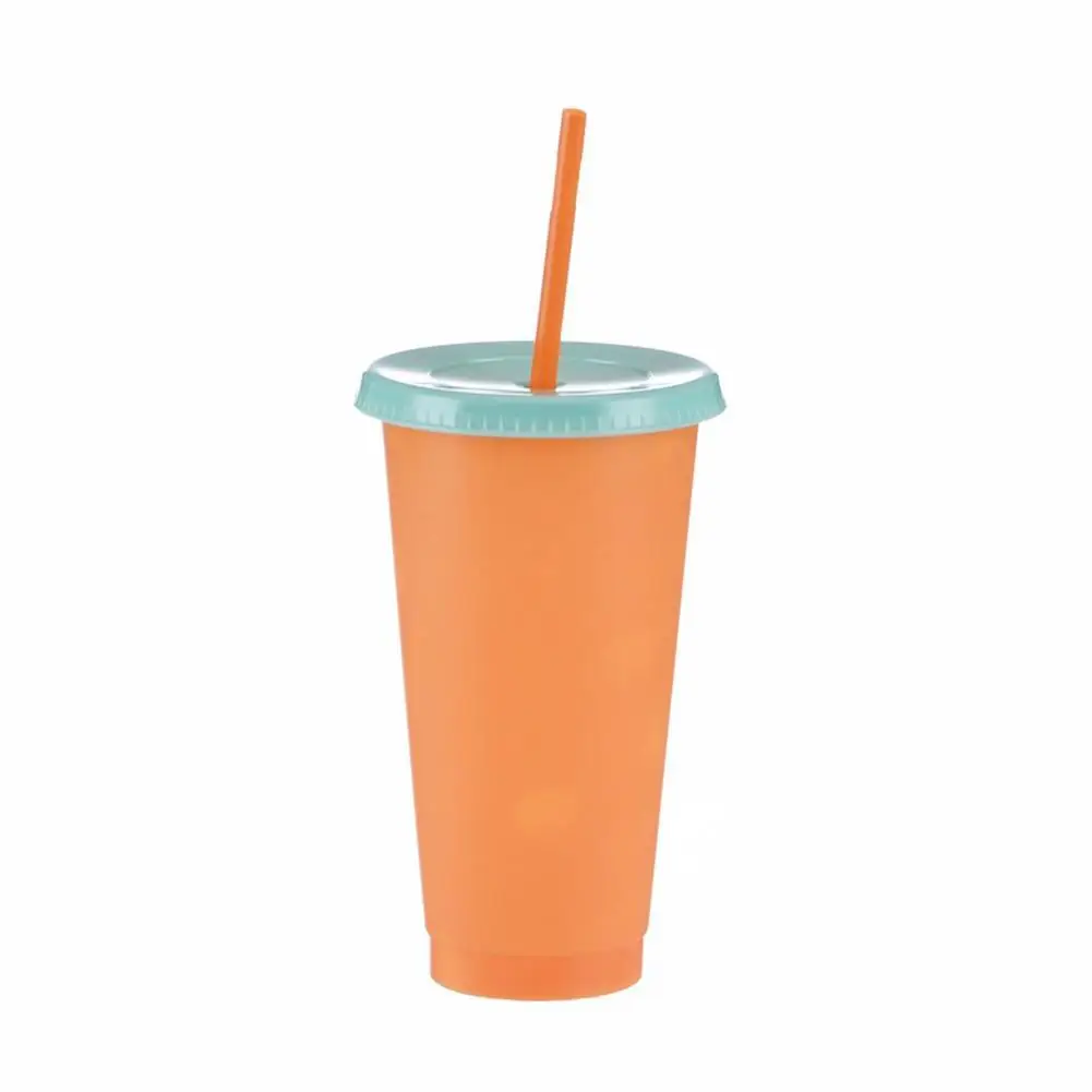 1pcs Reusable Plastic Water Bottle Temperature Color Straws 710ml Tumbler With Coffee And Lid Cup Magic Cold Juice Changing M7S2
1pcs Reusable Plastic Water Bottle Temperature Color Straws 710ml Tumbler With Coffee And Lid Cup Magic Cold Juice Changing M7S2