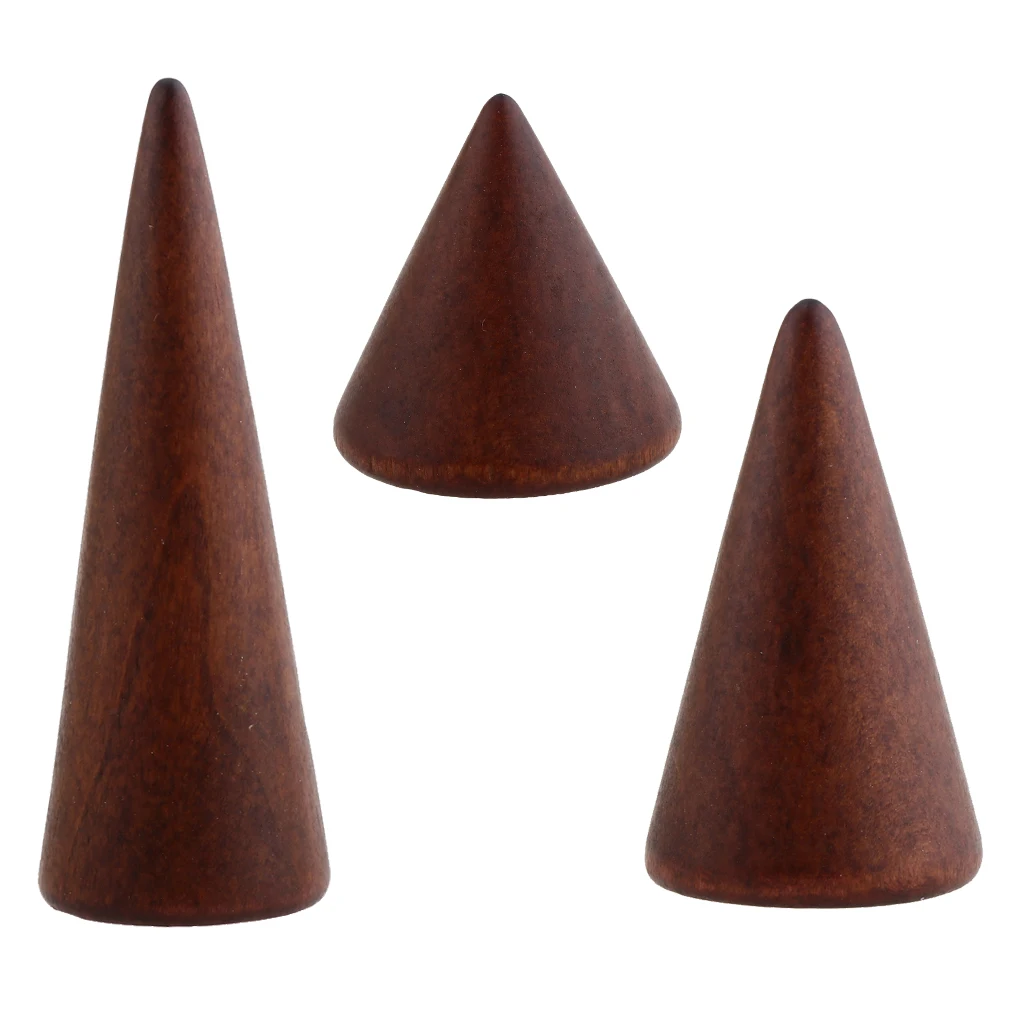 MagiDeal Brown Wooden Showcase Stand Organizer Jewelry Holder Display Cone Shape 3/5/8cm Assorted Size
MagiDeal Brown Wooden Showcase Stand Organizer Jewelry Holder Display Cone Shape 3/5/8cm Assorted Size