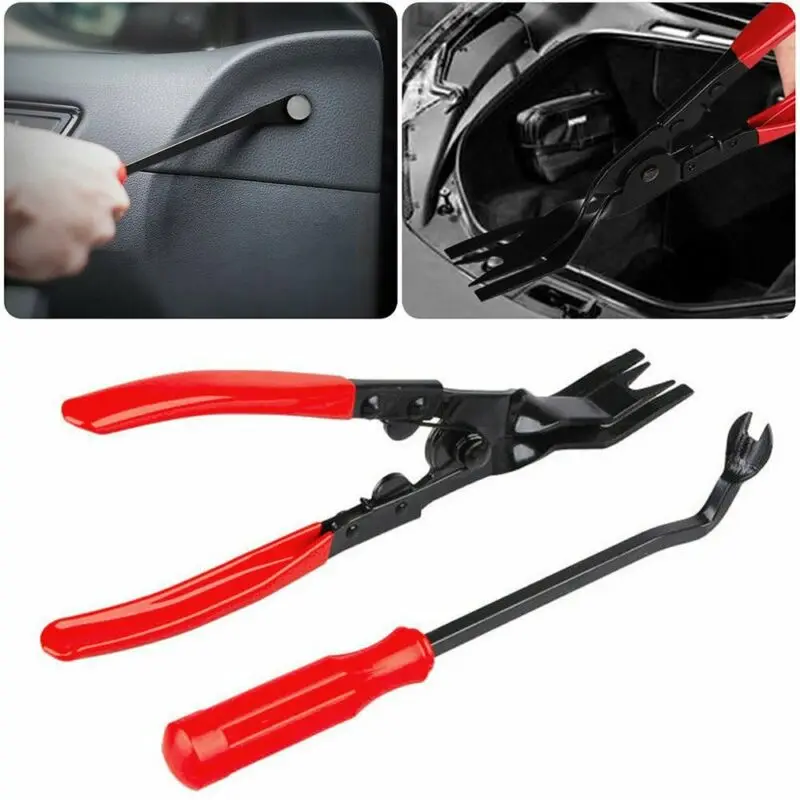 Universal Removal Tool 2pcs set Car Door Panel Kit Clip Pliers Upholstery Trim Practical New
Universal Removal Tool 2pcs set Car Door Panel Kit Clip Pliers Upholstery Trim Practical New