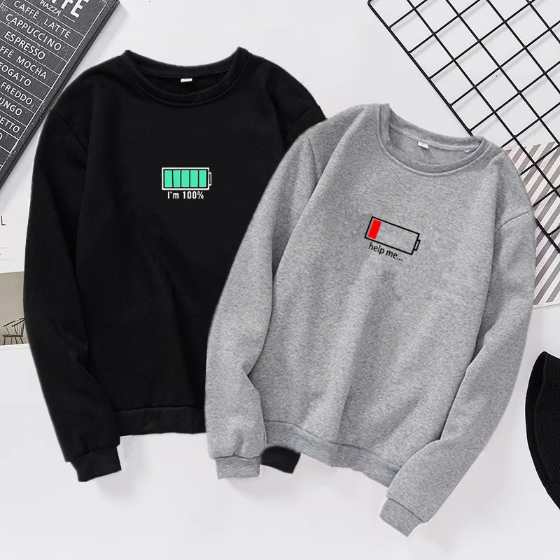 Qrxiaer Fleece Long Sleeve Couple Sweatshirt Party Streetwear Autumn Spring Pullover Phone Battery Hoodies Friend Women Coat
Qrxiaer Fleece Long Sleeve Couple Sweatshirt Party Streetwear Autumn Spring Pullover Phone Battery Hoodies Friend Women Coat