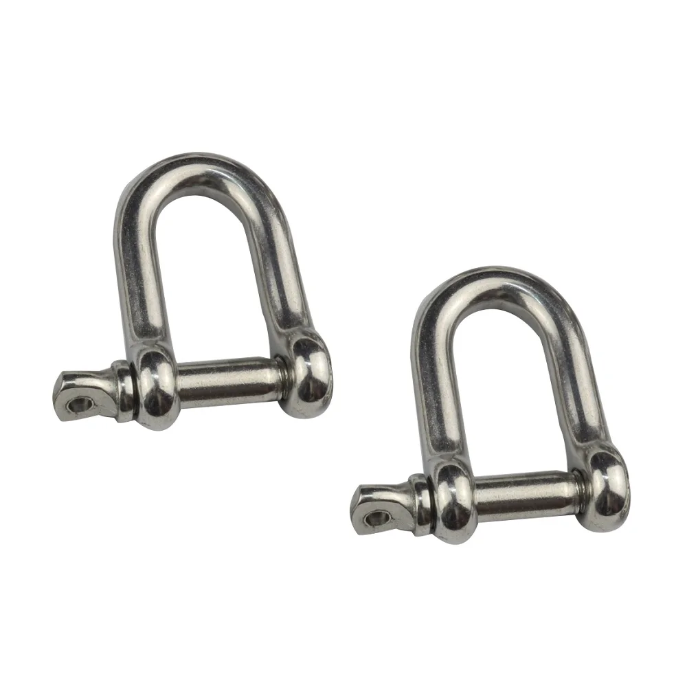 2PCS Stainless Steel 304 Quick Release D Ring Shackle 4mm 5mm 6mm 8mm 10mm Small Mini Big Rigging D Type Dee Link Shackles
2PCS Stainless Steel 304 Quick Release D Ring Shackle 4mm 5mm 6mm 8mm 10mm Small Mini Big Rigging D Type Dee Link Shackles