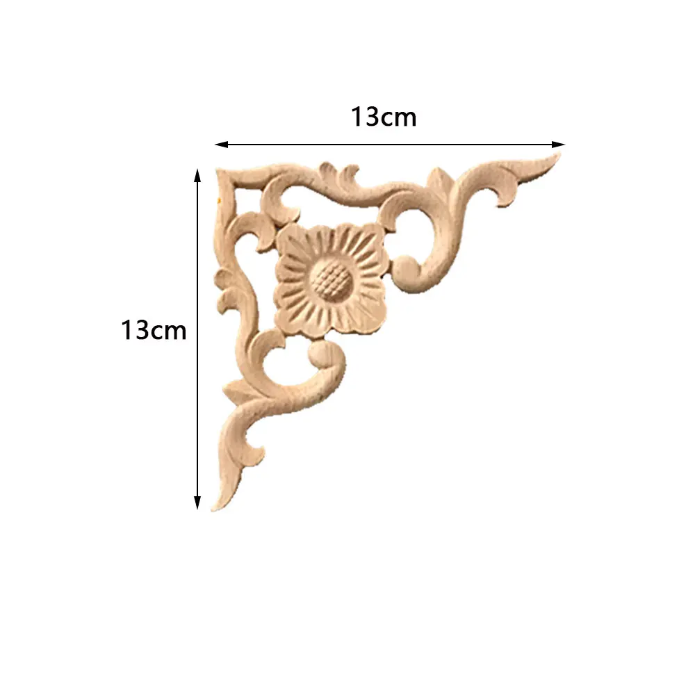 4pcs Wood Carved Applique Onlay for Decoration Furniture Decals Corner European Frame Flower Unpainted Furniture Door Decor
4pcs Wood Carved Applique Onlay for Decoration Furniture Decals Corner European Frame Flower Unpainted Furniture Door Decor