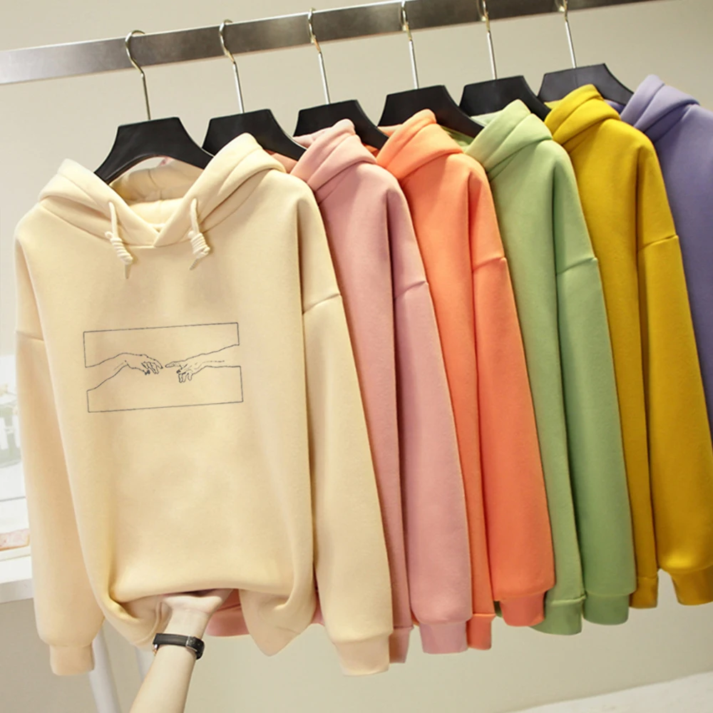 Hand Print Touch Korean Style Sweatshirt Warm Streetwear Women Oversized Hoodie Punk Harajuku Hoody Ladies Line Drawing
Hand Print Touch Korean Style Sweatshirt Warm Streetwear Women Oversized Hoodie Punk Harajuku Hoody Ladies Line Drawing