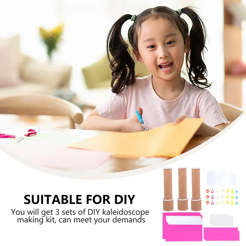 3 Sets Children Kaleidoscope Kit DIY Toy Kits Children DIY Materials Kits 
3 Sets Children Kaleidoscope Kit DIY Toy Kits Children DIY Materials Kits