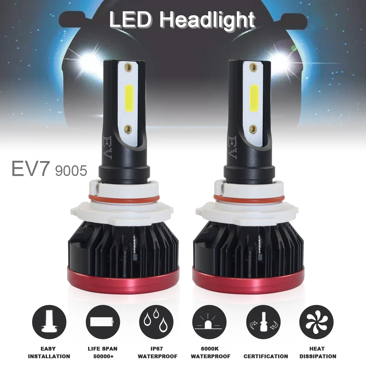 2pcs Mini 9005 H10 HB3 Car LED Haedlight Bulbs 120W 20000LM 6500K COB LED Chips Fog Light Lamp Hi or Lo Light Bulbs For Cars SUV
2pcs Mini 9005 H10 HB3 Car LED Haedlight Bulbs 120W 20000LM 6500K COB LED Chips Fog Light Lamp Hi or Lo Light Bulbs For Cars SUV