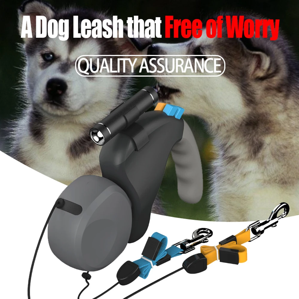 Double Dual Dog Rope Leash Retractable Pet Traction Rope Belt for 2 Dogs Walking with Light Rotation Pet Rope Pet Supplies
Double Dual Dog Rope Leash Retractable Pet Traction Rope Belt for 2 Dogs Walking with Light Rotation Pet Rope Pet Supplies