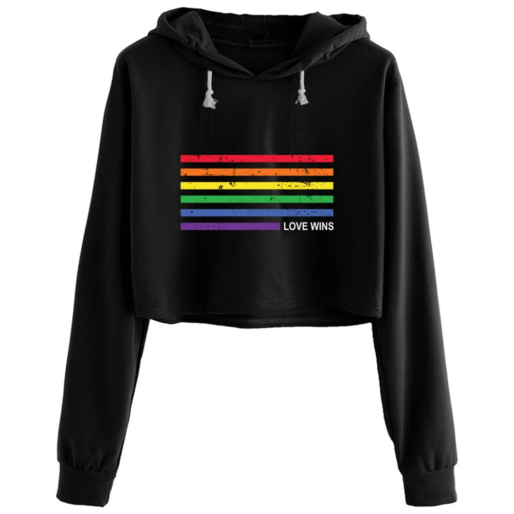 Gay Pride Rainbow Equality For Christmas Crop Hoodies Women Aesthetic Kpop Korean Y2k Pullover For Girls
Gay Pride Rainbow Equality For Christmas Crop Hoodies Women Aesthetic Kpop Korean Y2k Pullover For Girls