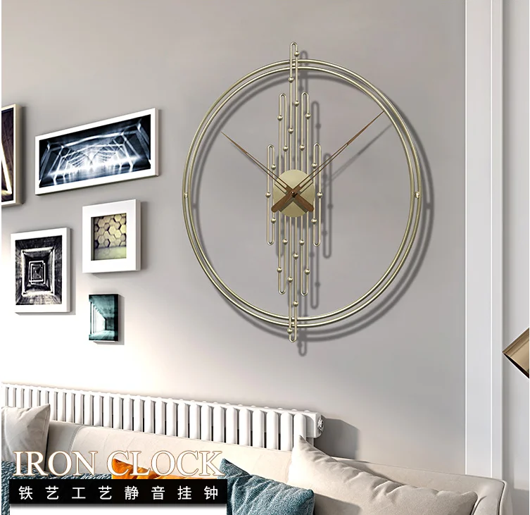 Modern Luxury Fashion And Simple Watch Living Room Individual Creative Iron Wall Clock Modern Design Simplicity Home Decor
Modern Luxury Fashion And Simple Watch Living Room Individual Creative Iron Wall Clock Modern Design Simplicity Home Decor