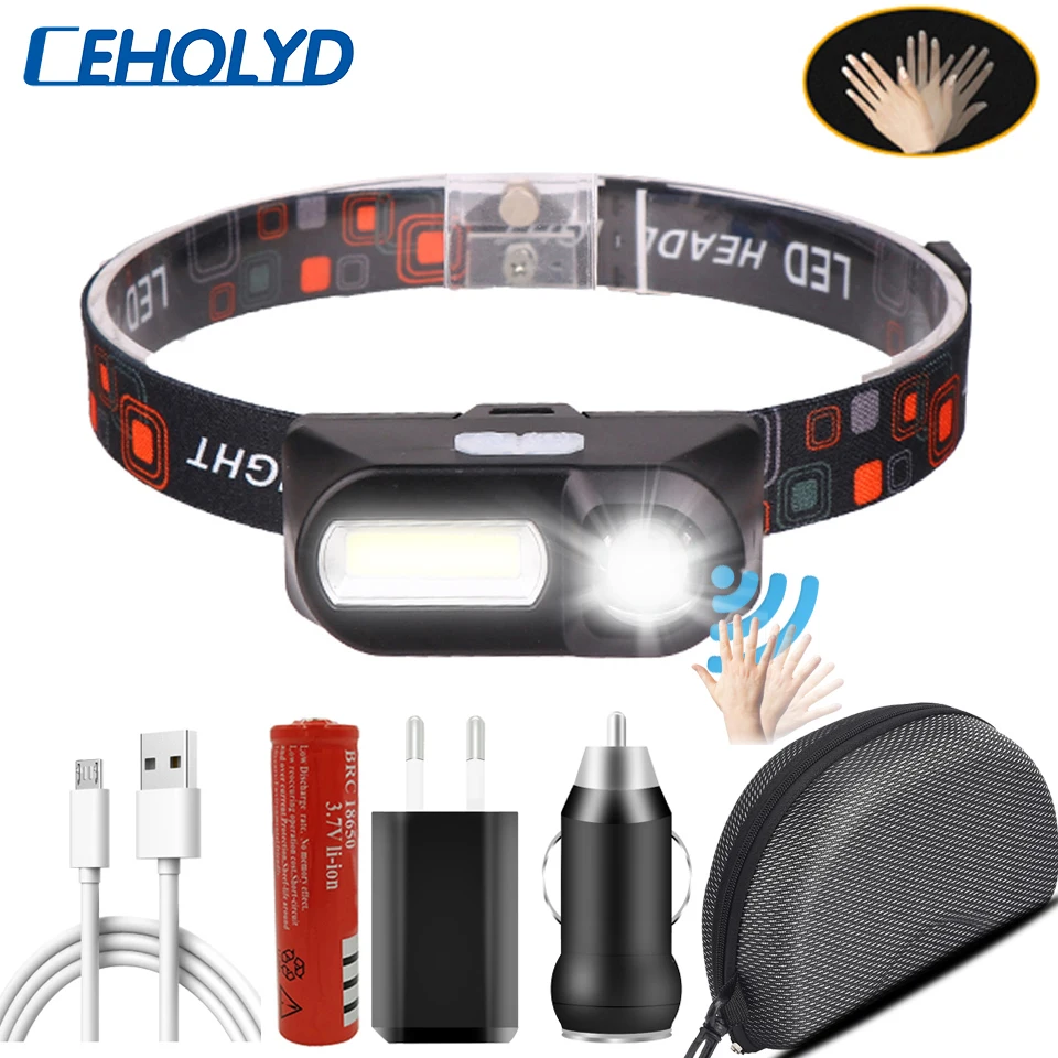 XP-G Q5 Mini COB LED Headlight Headlamp Head Lamp Flashlight USB Rechargeable 18650 Torch Camping Hiking Night Fishing Light
XP-G Q5 Mini COB LED Headlight Headlamp Head Lamp Flashlight USB Rechargeable 18650 Torch Camping Hiking Night Fishing Light