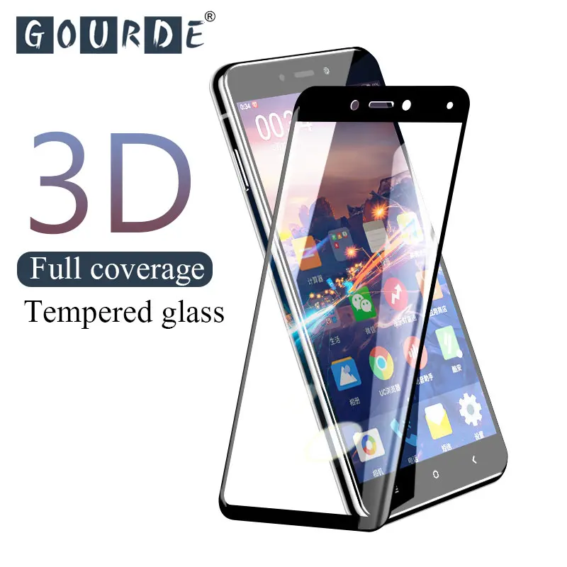 Защитное закаленное стекло Gourde 9H 3D для Xiaomi redmi Note 4X подставка телефона в подарок 1