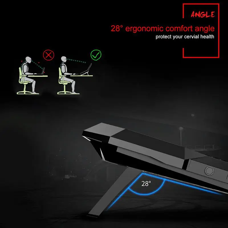 COOLCOLD 17inch Gaming Laptop Cooler Six Fan Led Screen Two USB Port 2600RPM Laptop Cooling Pad Notebook Stand for Laptop
COOLCOLD 17inch Gaming Laptop Cooler Six Fan Led Screen Two USB Port 2600RPM Laptop Cooling Pad Notebook Stand for Laptop