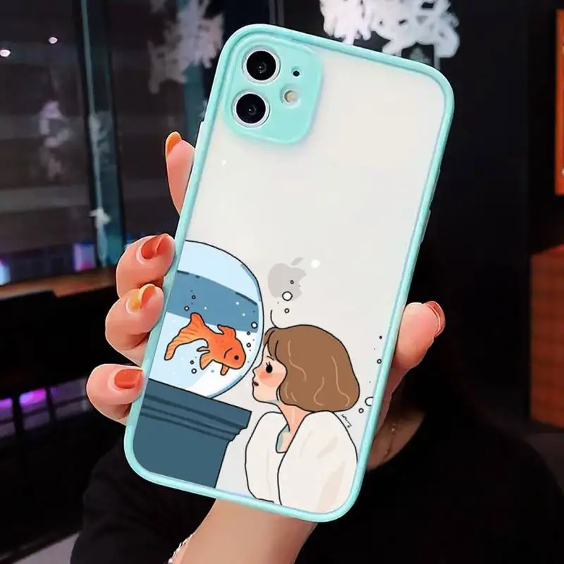 Aesthetic cartoon girl Phone Cases matte transparent For iphone 7 8 11 12 plus mini x xs xr pro max cover
Aesthetic cartoon girl Phone Cases matte transparent For iphone 7 8 11 12 plus mini x xs xr pro max cover