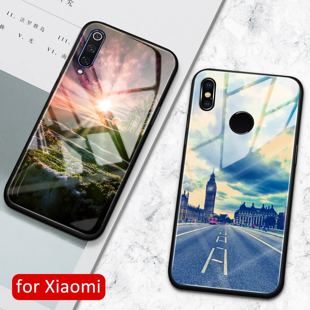 Фото Дорожный Чехол для Xiao mi 8 se стеклянная задняя крышка чехол x 3 Xiaomi - купить