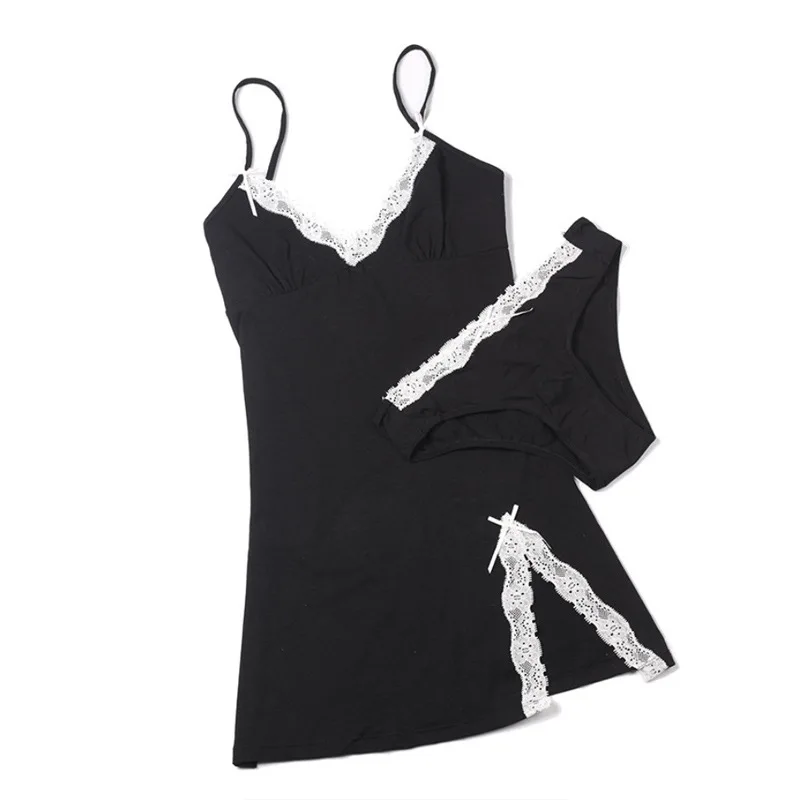 Sexy Lace Pajamas Dress Women Solid Suspender Sleepwear V-neck Spring Summer Home Wear Nightwear Bath Gown M-XXL Slit Bow
Sexy Lace Pajamas Dress Women Solid Suspender Sleepwear V-neck Spring Summer Home Wear Nightwear Bath Gown M-XXL Slit Bow
