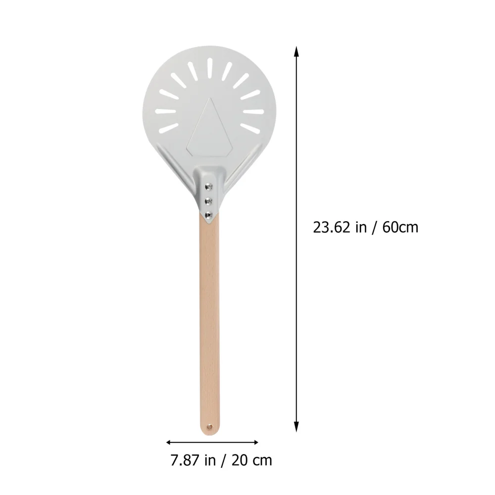8 Inch Metal Pizza Spatula Wood Handle Turning Pizza Peel Pizza Paddle Accessory
8 Inch Metal Pizza Spatula Wood Handle Turning Pizza Peel Pizza Paddle Accessory
