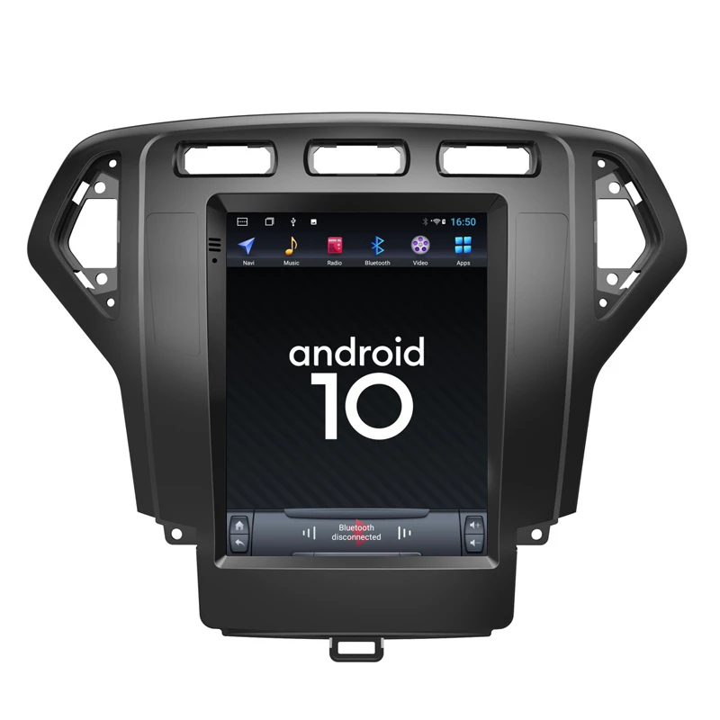 Автомобильный мультимедийный плеер экран 9 7 дюйма Android 10 0 64 ГБ GPS навигация Bluetooth
