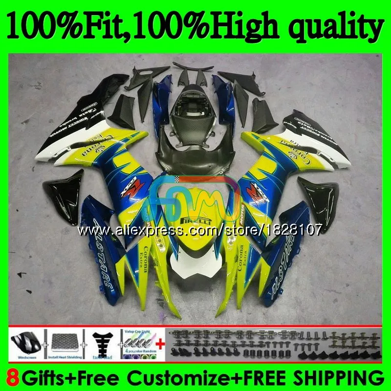 Injection For SUZUKI GSXR 600 750 GSXR750 Yellow HOT 11 12 13 14 15 39BS.6 K11 GSXR600 2011 2012 2013 2014 2015 2016 Fairing
Injection For SUZUKI GSXR 600 750 GSXR750 Yellow HOT 11 12 13 14 15 39BS.6 K11 GSXR600 2011 2012 2013 2014 2015 2016 Fairing