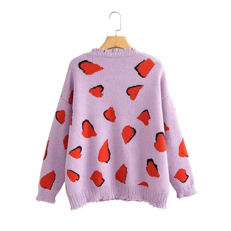 Women Sweaters Fashion 2020 Winter Autumn Round Neck Hole Edge Heart Long Sleeves Women Sweaters and Pullovers Bottom Female
Women Sweaters Fashion 2020 Winter Autumn Round Neck Hole Edge Heart Long Sleeves Women Sweaters and Pullovers Bottom Female