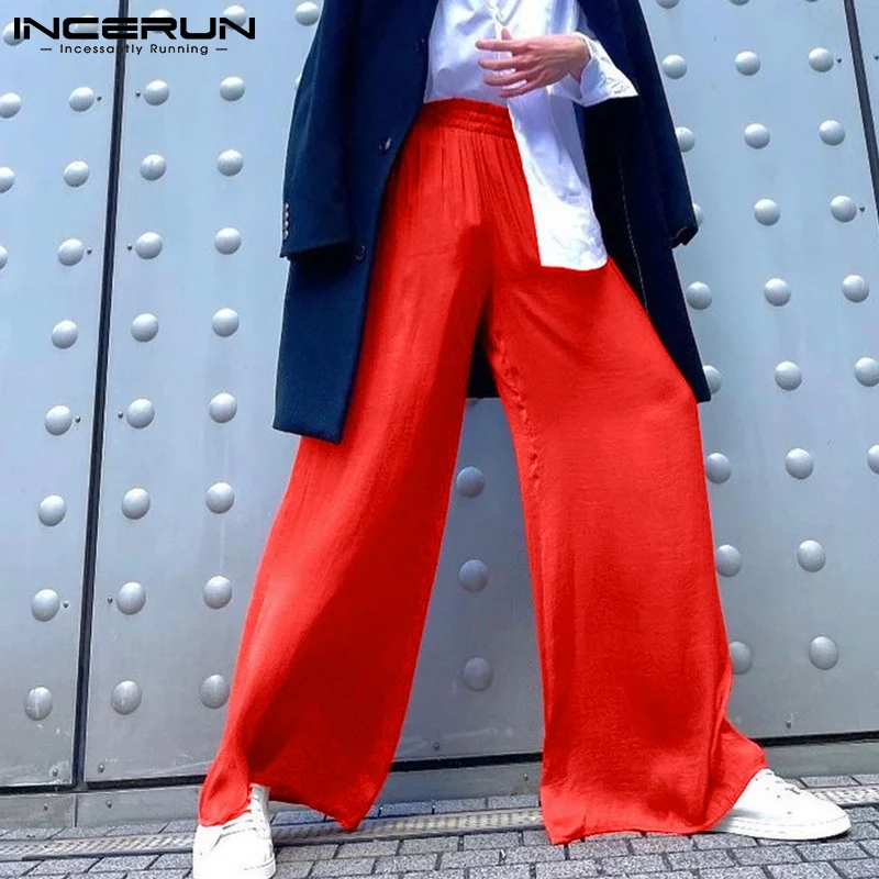 2022 Men Wide Leg Pants Joggers Elastic Waist High Waist Casual Trousers Men Solid Color Streetwear Loose Pantalon S-5XL INCERUN
2022 Men Wide Leg Pants Joggers Elastic Waist High Waist Casual Trousers Men Solid Color Streetwear Loose Pantalon S-5XL INCERUN