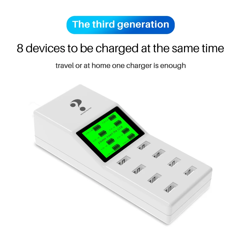 WINHOW 8-port USB mobile phone charger Multi-port smart power adapterSuitable for Android iphone Huawei XiaomiOPPO fast charging
WINHOW 8-port USB mobile phone charger Multi-port smart power adapterSuitable for Android iphone Huawei XiaomiOPPO fast charging