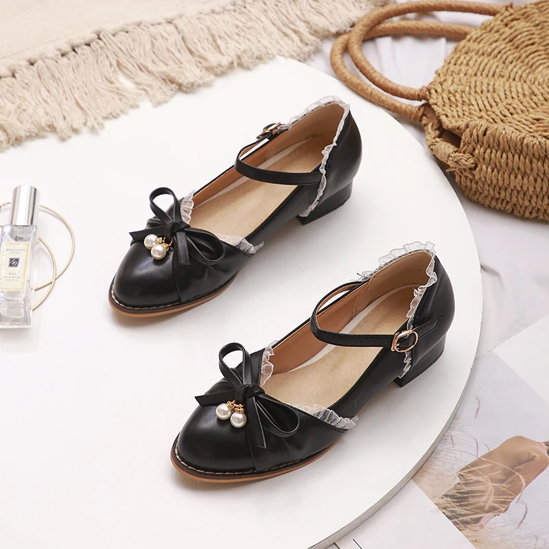 Bowknot Pearl Sweet Low-Heeled Women's Shoes Ankle Buckles Comfortable And Breathable Flowers Lace Heeled Yellow Shoes
Bowknot Pearl Sweet Low-Heeled Women's Shoes Ankle Buckles Comfortable And Breathable Flowers Lace Heeled Yellow Shoes
